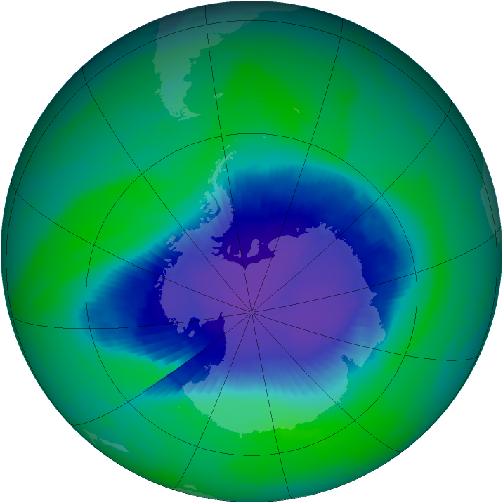 Ozone Map 1998-11-29